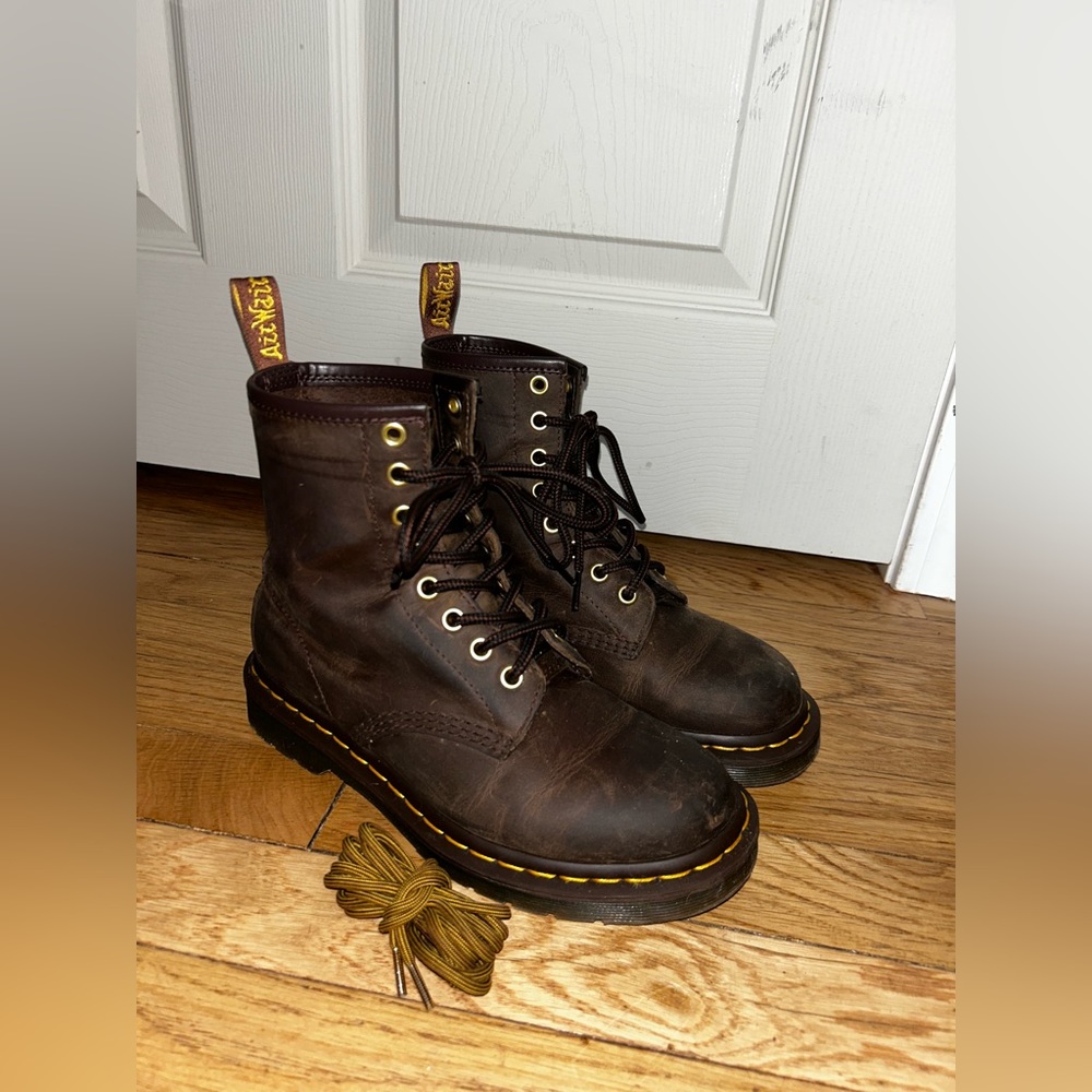 1460 CRAZY HORSE LEATHER - lace up boots